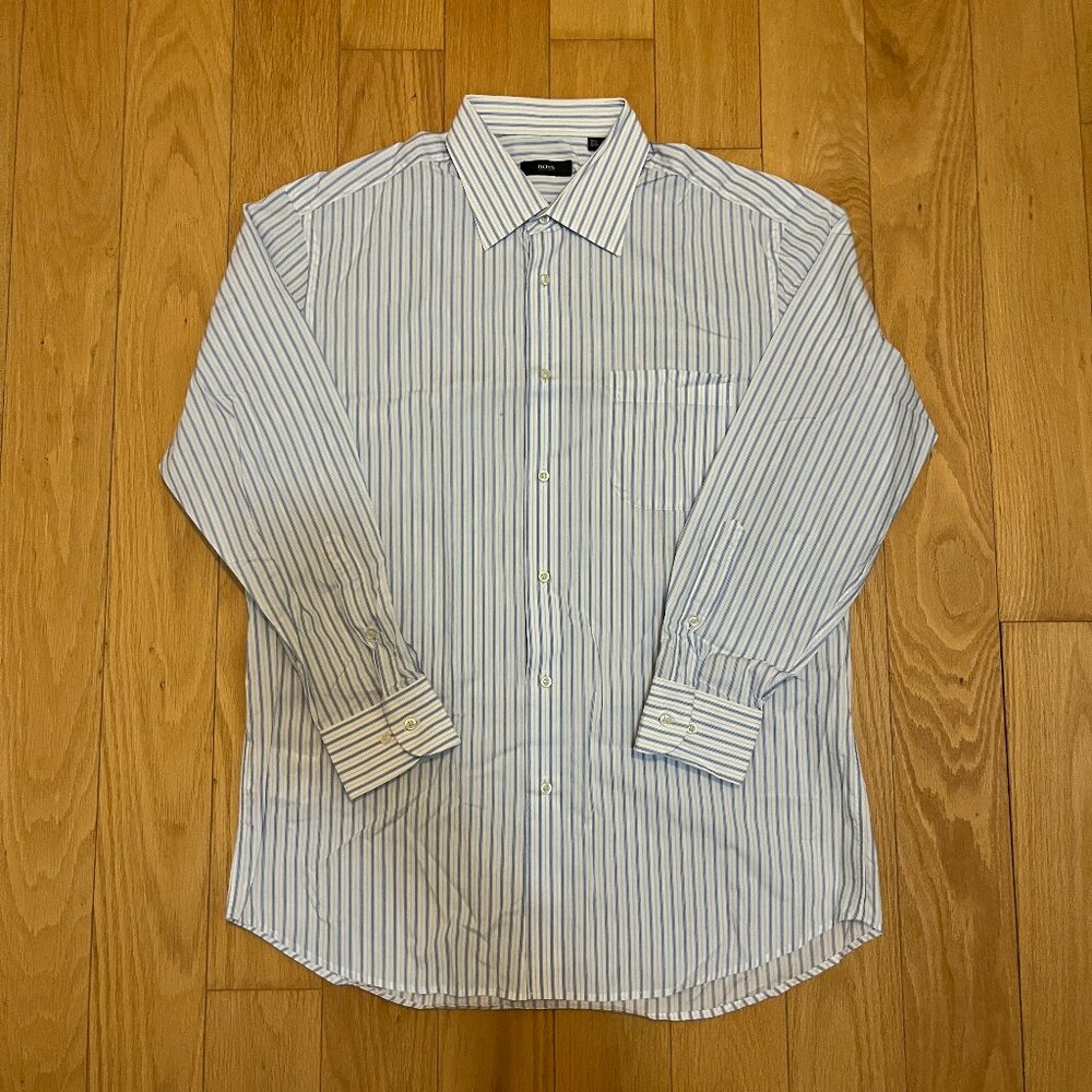 Hugo Boss Striped Dress Shirt M